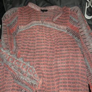 Long sleeve sheer shirt